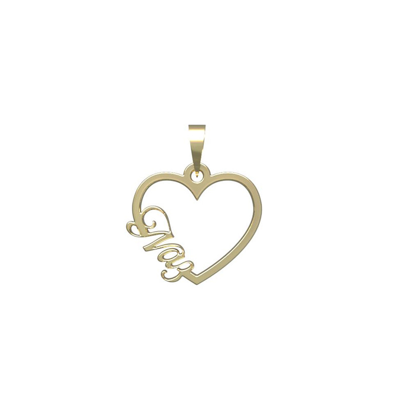 آویز گردنبند طلا 18 عیار زنانه مدوپد مدل اسم ناز naz کد PB1-10057