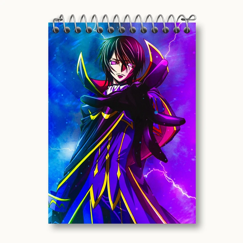 دفتر یادداشت 50 برگ خندالو مدل لولوش وی بریتانیا انیمه کد گیاس Code Geass کد 13083