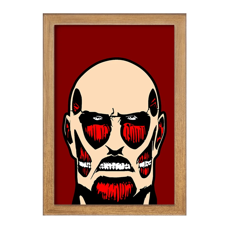 تابلو خندالو مدل تایتان غول آسا انیمه اتک آن تایتان Attack on Titan  کد 10977