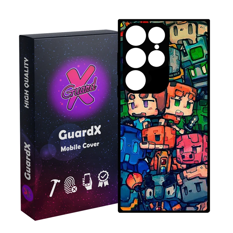 کاور گارد ایکس طرح Minecraft مدل 10886 مناسب برای گوشی موبایل سامسونگ Galaxy S24 Ultra