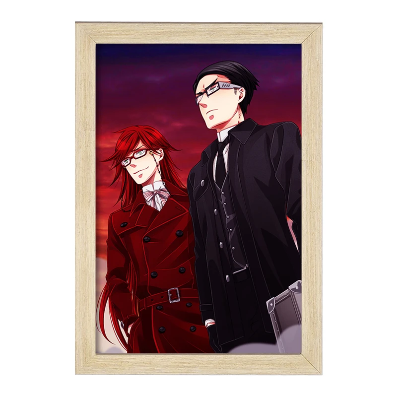 تابلو خندالو مدل ویلیام و گریل انیمه خادم سیاه Black Butler  کد 16303