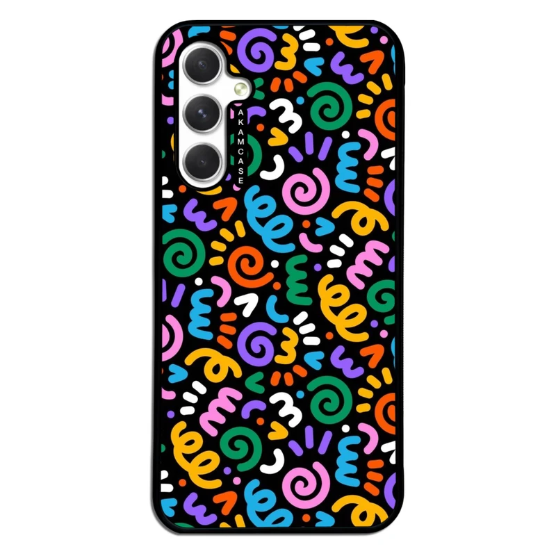 کاور آکام مدل AMC-WSGA54-DOODLE13 مناسب برای گوشی موبایل سامسونگ Galaxy A54