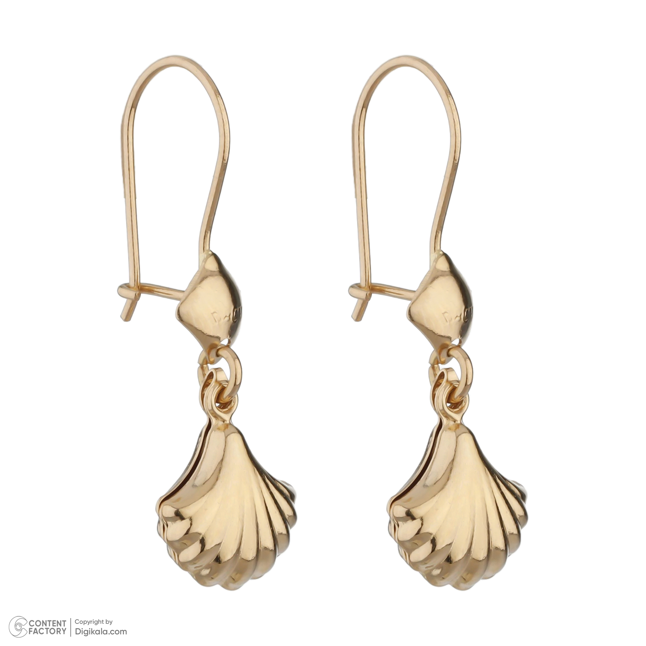 گوشواره طلا 18 عیار زنانه طلای مستجابی مدل 10150