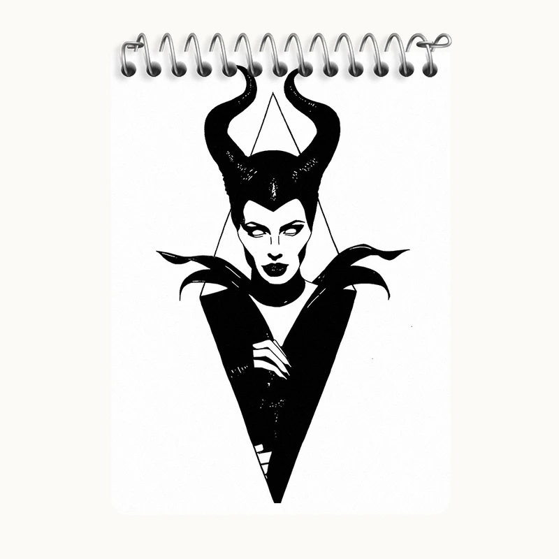 دفتر یادداشت 50 برگ خندالو طرح مالفیسنت (Maleficent) کد N3465