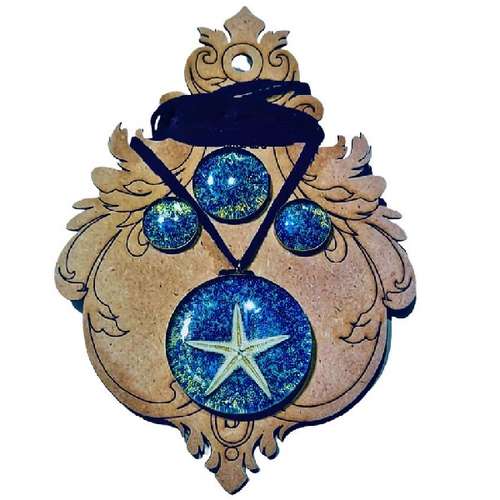 نیم ست دخترانه مدل رزینی طرح دریا