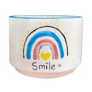 گلدان سرامیکی مدل رنگین کمان