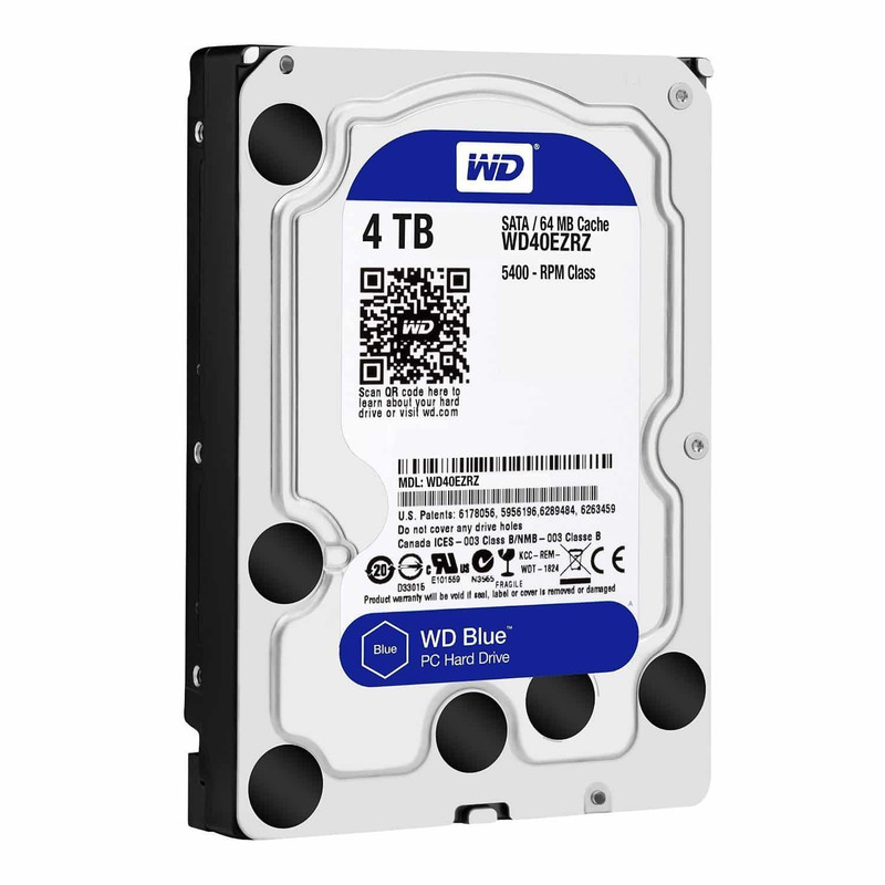 هارددیسک اینترنال وسترن دیجیتال مدل BLUE WD40EZAX ظرفیت 4 ترابایت