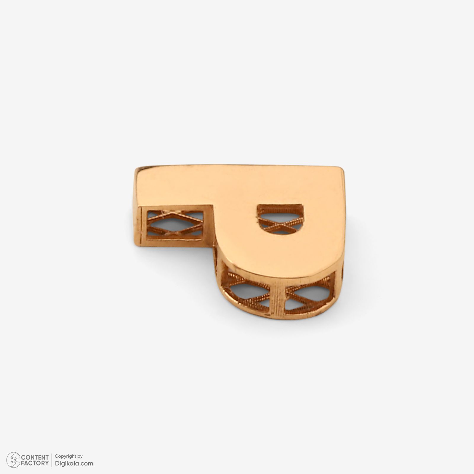 آویز گردنبند طلا 18 عیار زنانه مایا ماهک طرح حرف P کد MM2145 -  - 2