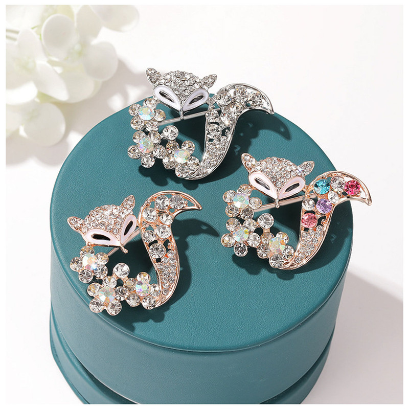 گل سینه زنانه مدل روباه کد 00581