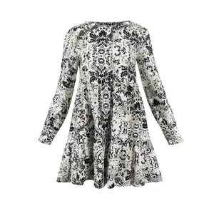 پیراهن یقه گرد زنانه سرژه مدل 206429