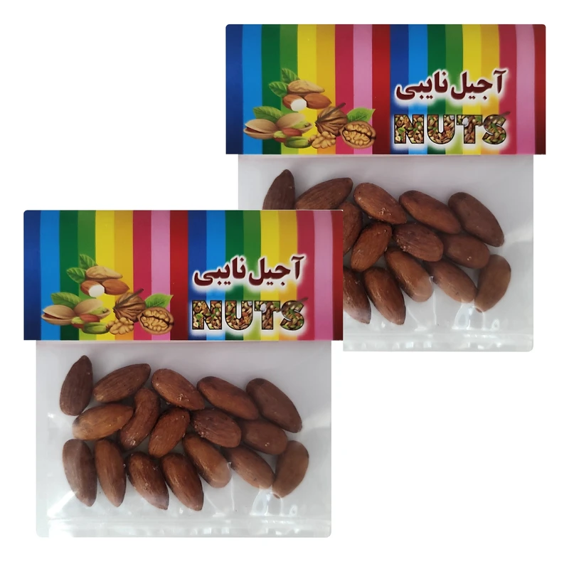 مغز بادام شور نایبی - 40 گرم بسته 2 عددی