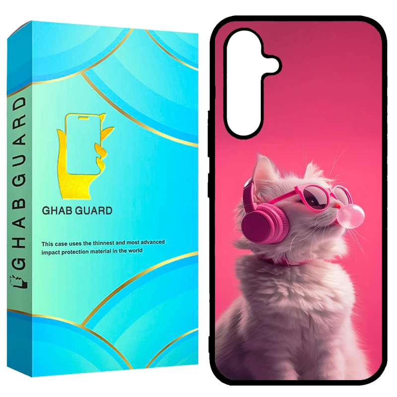 کاور قاب گارد طرح گربه مدل GCHPA54 مناسب برای گوشی موبایل سامسونگ  Galaxy A54 5G