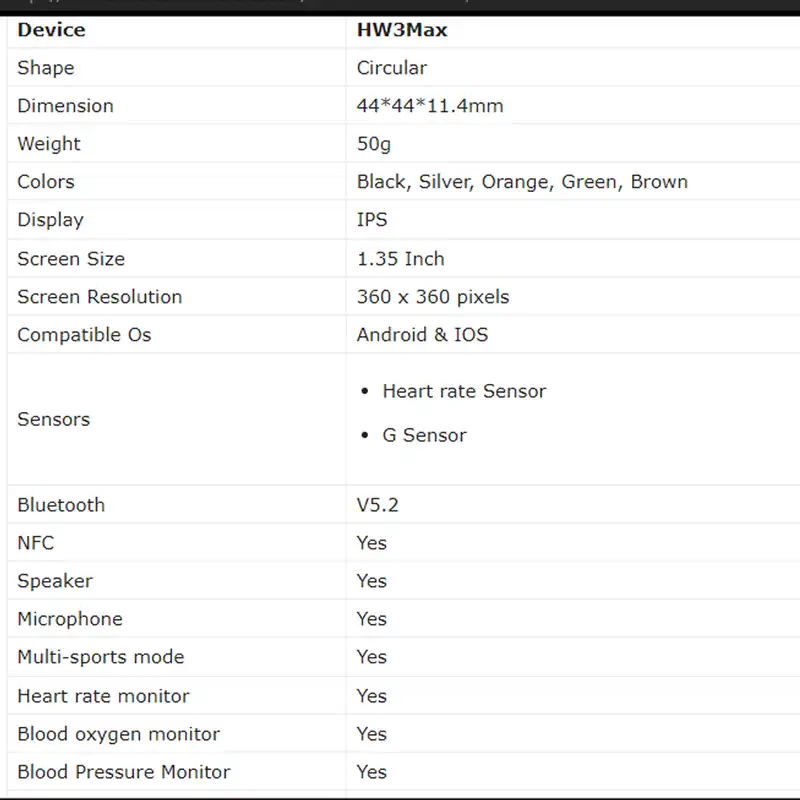 ساعت هوشمند مدل HW3 MAX
