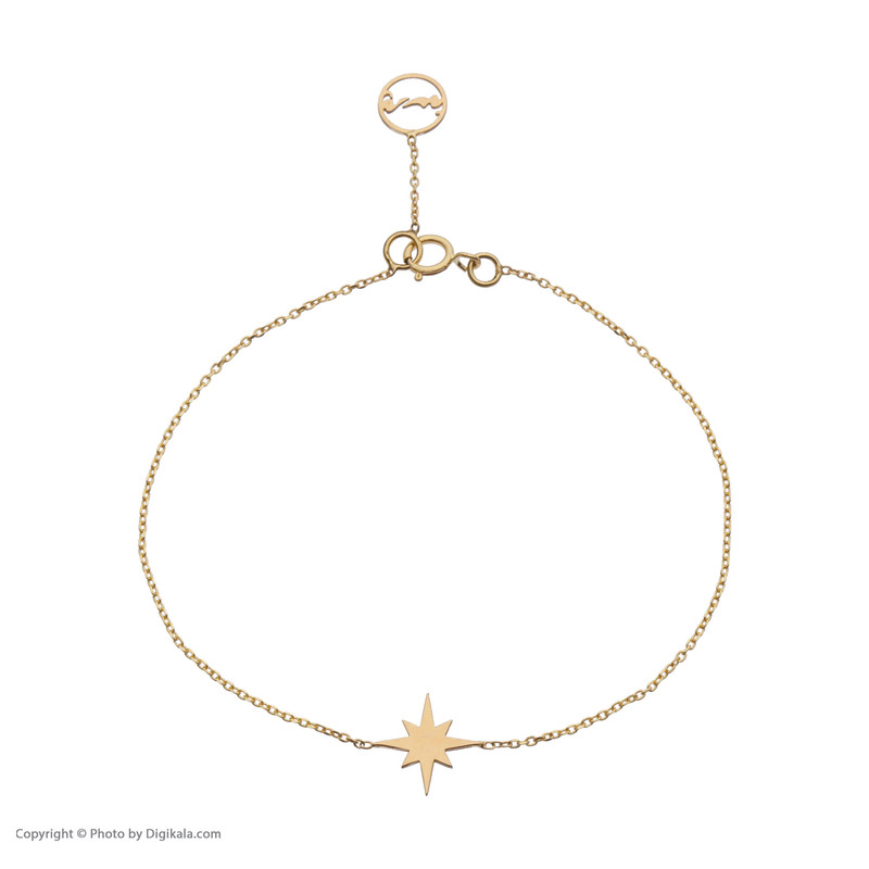 دستبند طلا 18 عیار زنانه پرسته مدل WBC244