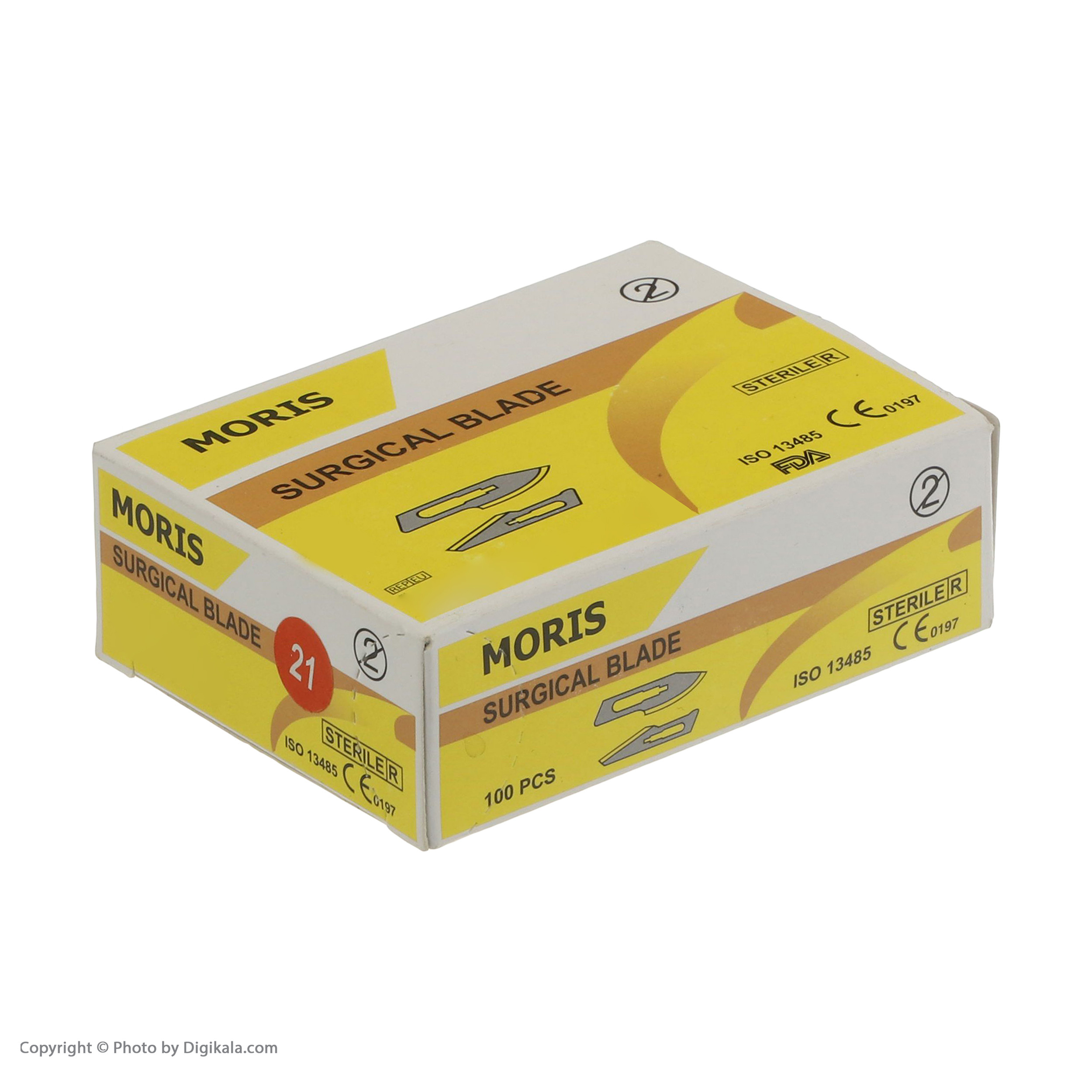 تیغ جراحی موریس سایز 21 بسته 100 عددی