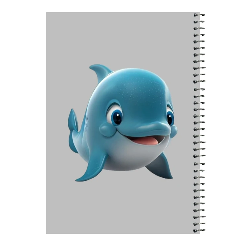 دفتر مشق 80 برگ اس جی مدل دلفین   