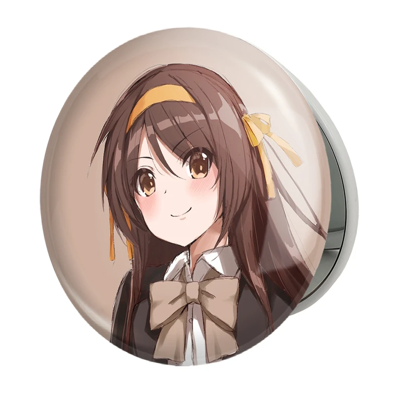 آینه جیبی خندالو طرح هاروهی انیمه ناپدید شدن هارومی سوزومیا The Disappearance of Haruhi Suzumiya مدل تاشو کد 23110 
