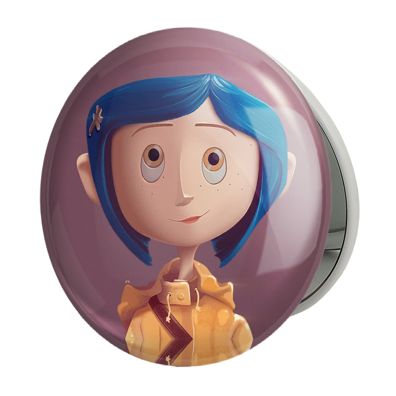 آینه جیبی خندالو طرح کورالاین Coraline مدل تاشو کد 20787 