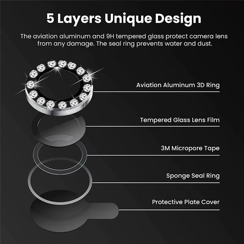 محافظ لنز دوربین والکری مدل Diamond Lens مناسب برای گوشی موبایل سامسونگ Galaxy A25 5G