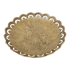 پیش دستی برنزی مدل لبه هلالی کد 1535