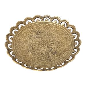 پیش دستی برنزی مدل لبه هلالی کد 1535