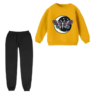 ست سویشرت و شلوار راحتی بچگانه مدل پروانه