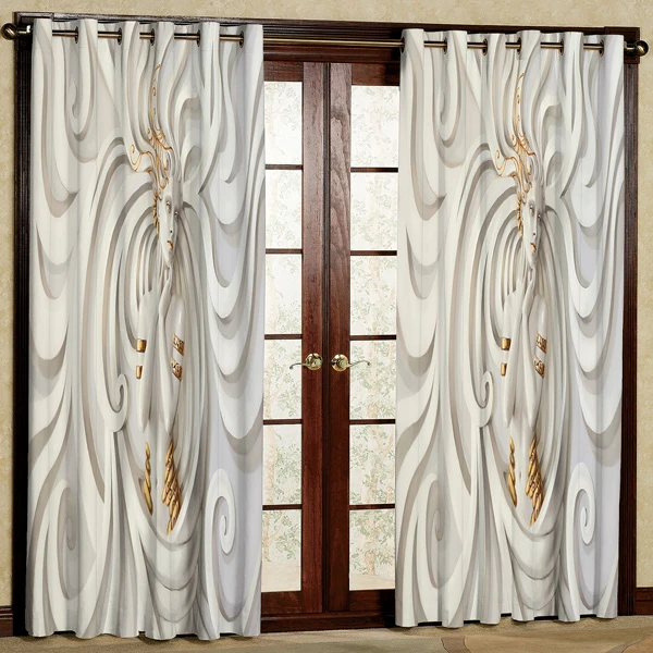 پرده پانچی مدل مخمل کد 6034 سایز 280x140 سانتی متر