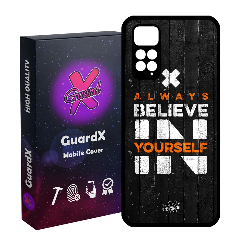 کاور گارد ایکس طرح Text مدل Glass10167 مناسب برای گوشی موبایل شیائومی Redmi Note 11S/ Note 11 4G