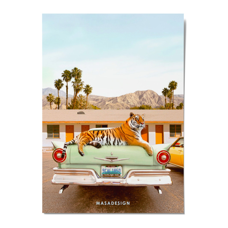 کارت پستال ماسا دیزاین طرح ببر مدل POSJO