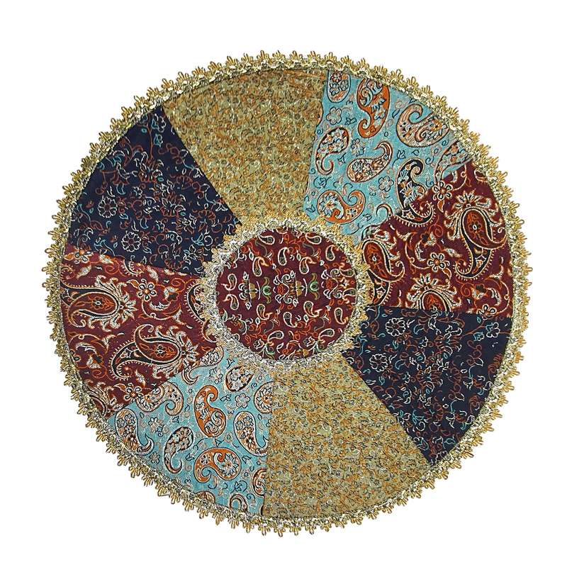 رومیزی ترمه مدل چهل تکه سالار کد F141