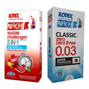 کاندوم کدکس مدل (CLASSIC 0.03) بسته 12 عددی به همراه کاندوم کدکس مدل (warm challenger 5 IN 1) بسته  12 عددی