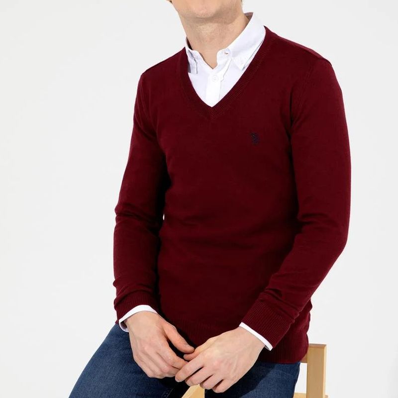 پلیور مردانه یو اس پولو مدل Slim 50256658-VR014 -  - 4