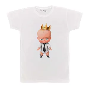 تی شرت بچگانه پرمانه طرح بچه رئیس کد pmt.4159