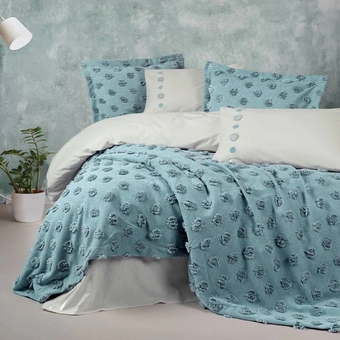 سرویس روتختی 2 نفره 7 تکه کاتن باکس مدل Limi Aldo Mint