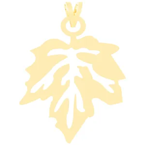 آویز گردنبند طلا 18 عیار زنانه الن نار مدل طرح برگ ELN3591