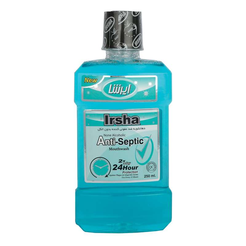 دهان شویه ایرشا مدل anti septic حجم 250 میلی لیتر دهان شویه ایرشا مدل anti septic حجم 250 میلی لیتر