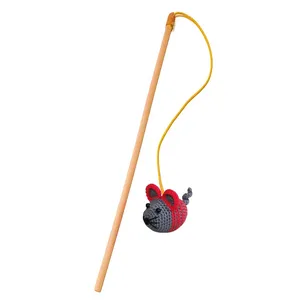 اسباب بازی گربه مدل چوب بازی موش کد N15