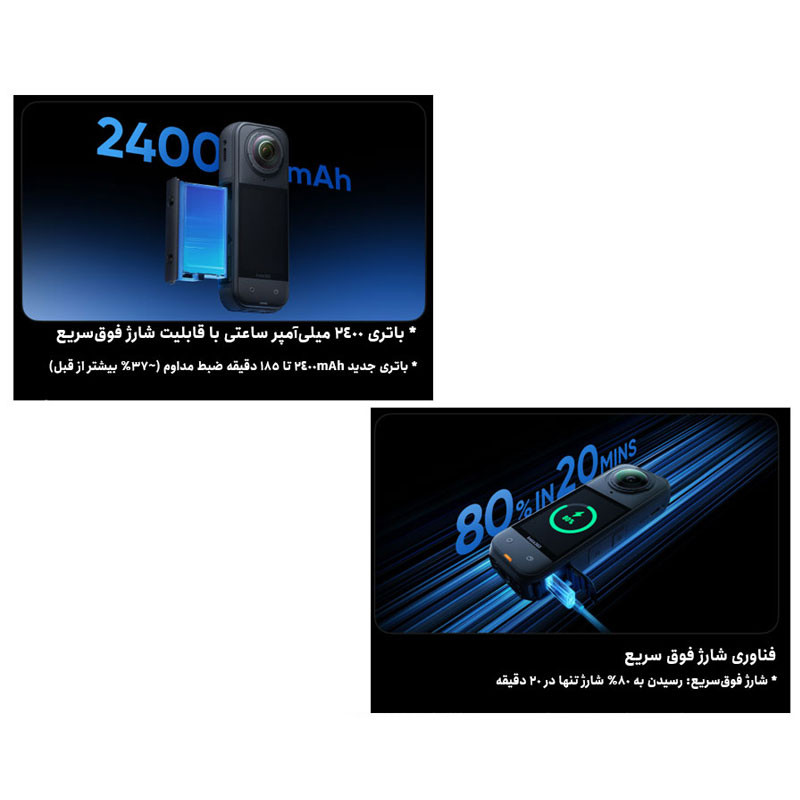 دوربین فیلم برداری ورزشی اینستا 360 مدل X5 8K