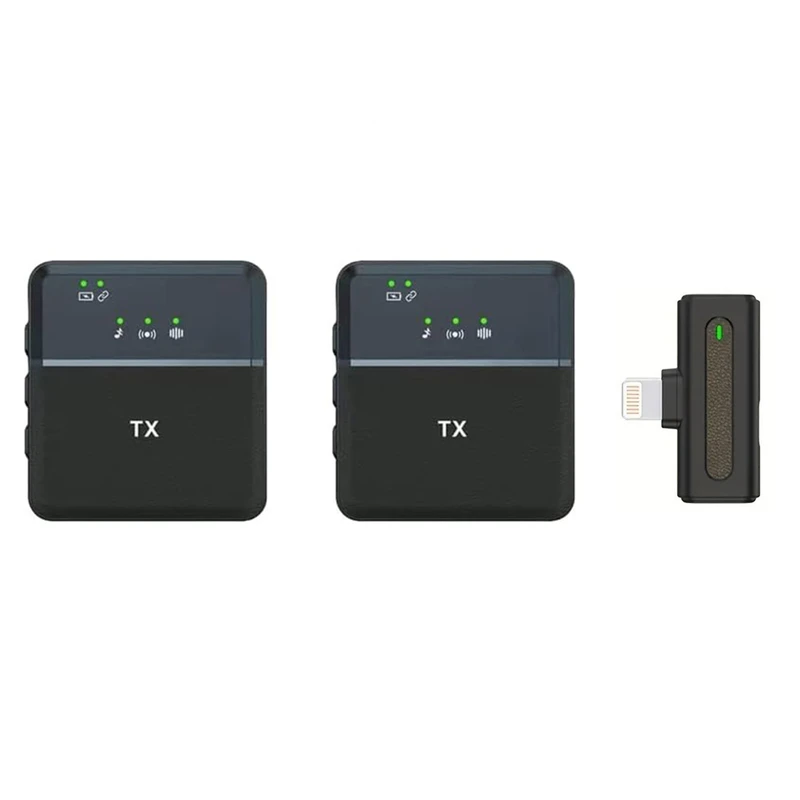 ست میکروفن یقه ای  بی سیم مدل SX8 Dual Mic iphone 