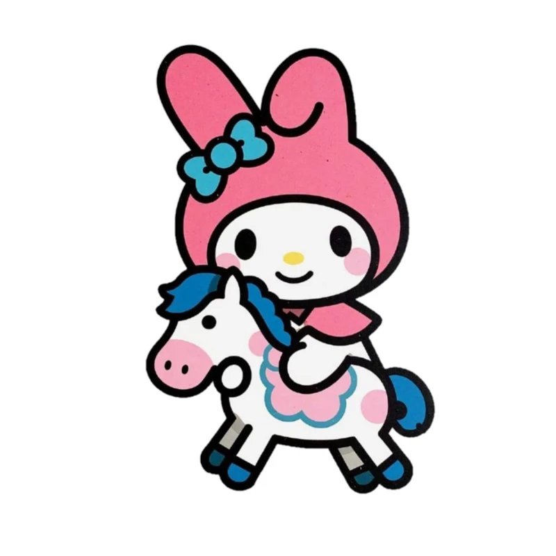 استیکر پارچه و لباس پاد آفرین مدل کارتونی کورومی Kuromi ملودی جذاب کد 1507