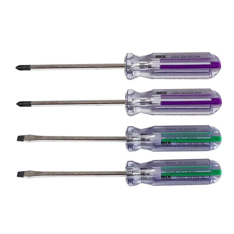 پیچ گوشتی میکس مدل AT - 5x100 مجموعه 4 عددی