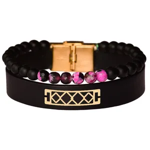 دستبند طلا 18 عیار زنانه الن نار مدل لوزي 101236