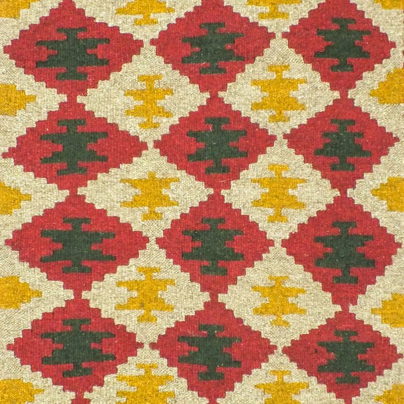 گلیم دستبافت یک و نیم متری مدل ذرنیم کد 1407