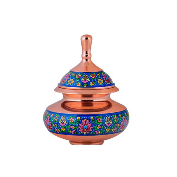قندان مسی آقاجانی مدل پرداز کد P021 قندان مسی آقاجانی مدل پرداز کد P021