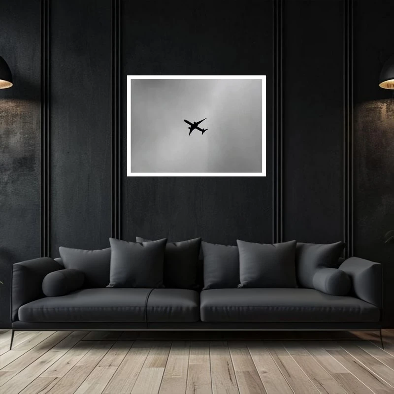 تابلو بکلیت طرح دکوری هواپیما و سفر  مدل W-bu5432