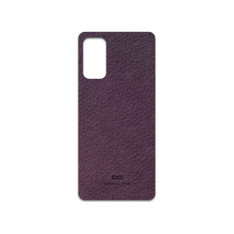 برچسب پوششی ماهوت مدل Purple-Leather مناسب برای گوشی موبایل سامسونگ Galaxy M52 5G