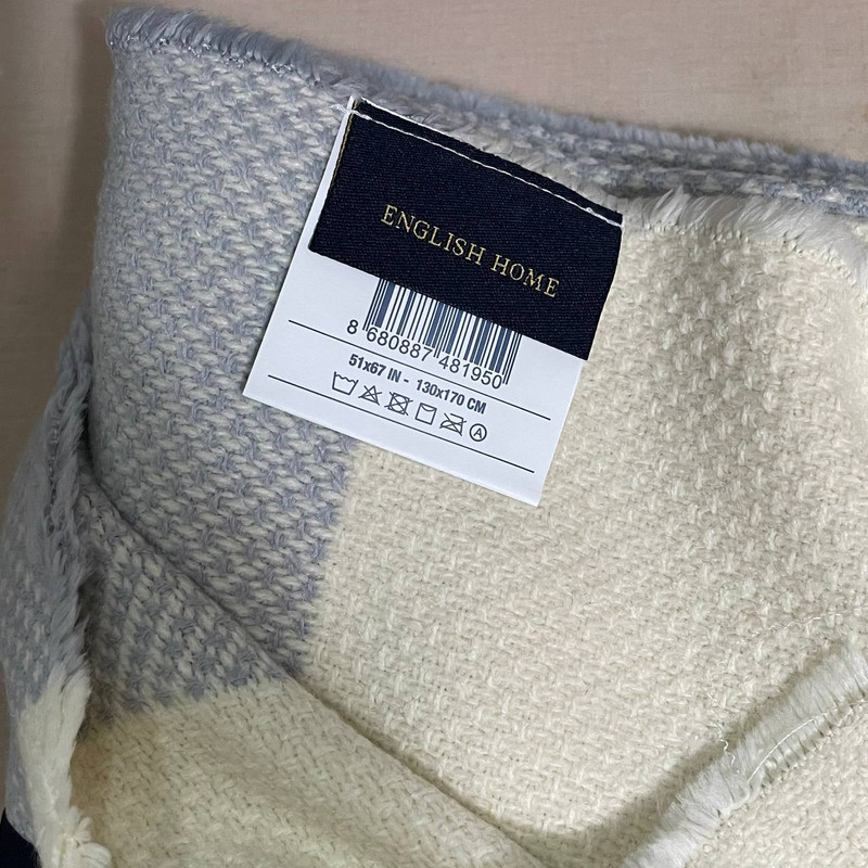 شال مبل انگلیش هوم مدل Jeanne سایز 170x130 سانتی متر