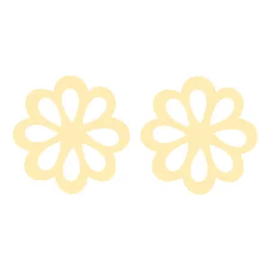 گوشواره طلا 18 عیار زنانه الن نار مدل گل N5164