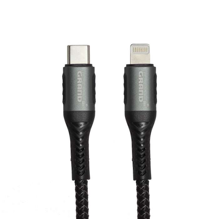 کابل تبدیل USB-C به لایتنینگ گرند مدل 03 طول 1 متر - فروشگاه حضوری کابل تبدیل USB-C به لایتنینگ گرند مدل 03 طول 1 متر - فروشگاه حضوری