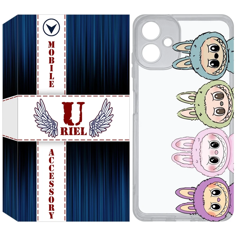 کاور یوریل مدل Clear کد 101 طرح لبوبو Labubu مناسب برای گوشی موبایل سامسونگ Galaxy A06